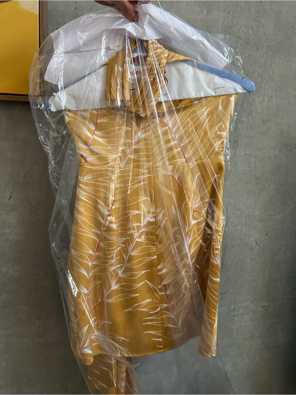 Camila Coelho Antonia Mini Dress in Gold Tropical - Picture 7 of 8